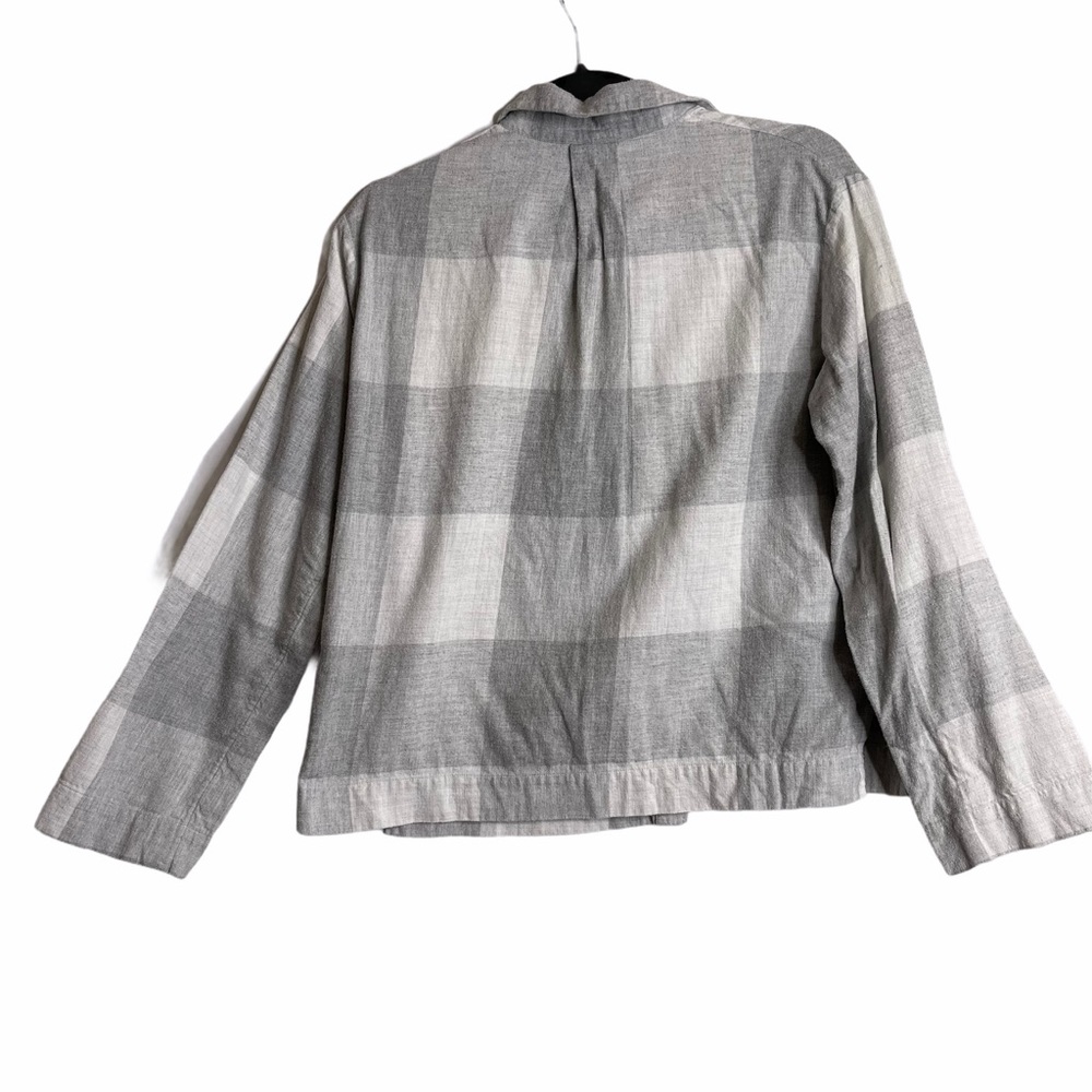 3/15 sale! COS Windowpane Plaid Button Up Top XS - Picture 9 of 11